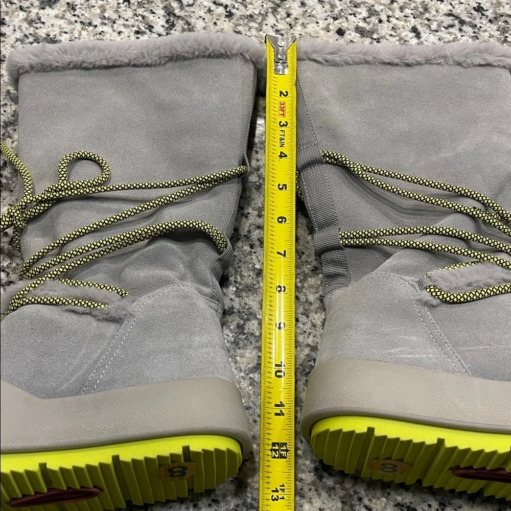 Baretraps Danney Women's Water Resistant Winter Boot Gray and Green Size 8 - Picture 16 of 17